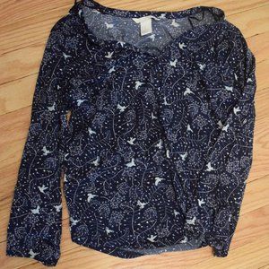 H&M bird design women's shirt